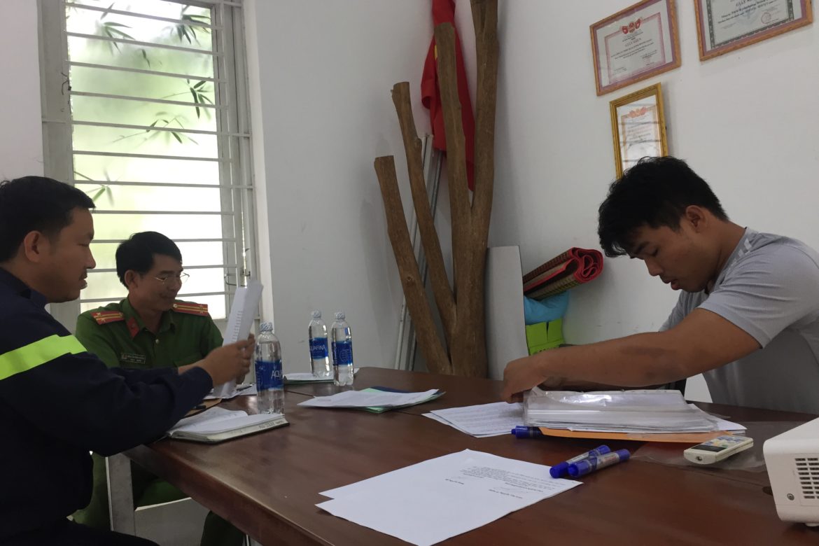 The Inspection Delegation Of Fire Prevention And Fighting Of Binh Thuan Province To Hoang Giang’s Factory