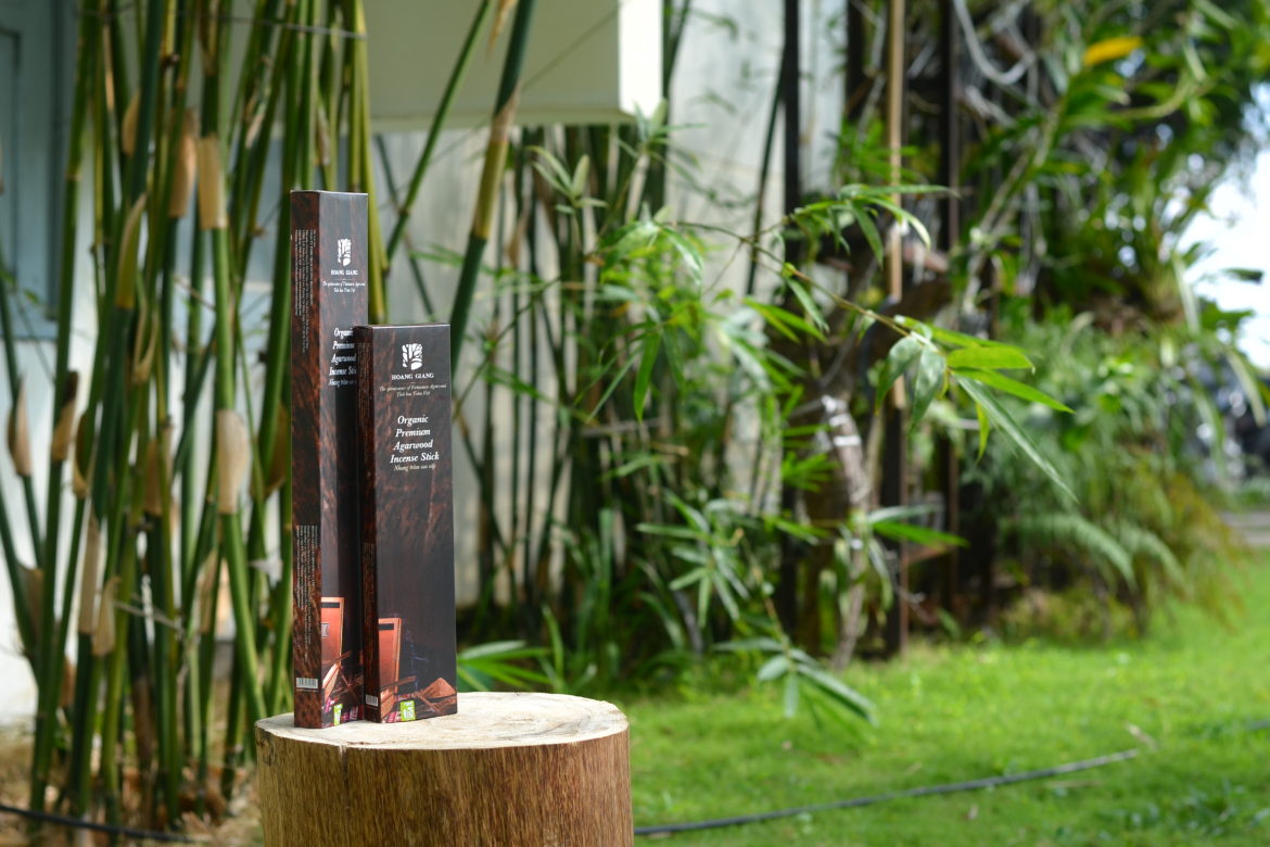 Organic, pure, green-material HAGA Natural Incense stick from Agarwood/Oud