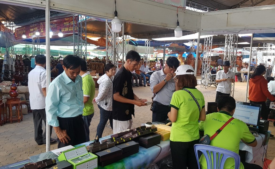 Hoang Giang Agarwood at Agricultural & Trading promotion fair, Binh Thuan province
