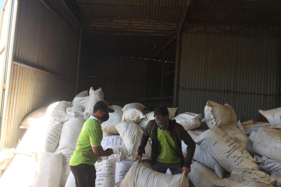 Export activity of Hoang Giang’s HAGA Agarwood Powder to Middle East partners