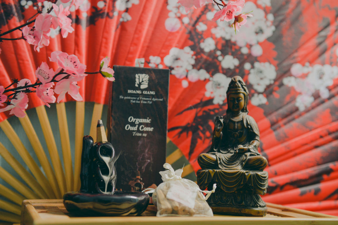 Hoang Giang Agarwood spiritual product line – natural and economic HAGA Natural Agarwood Incense Cone