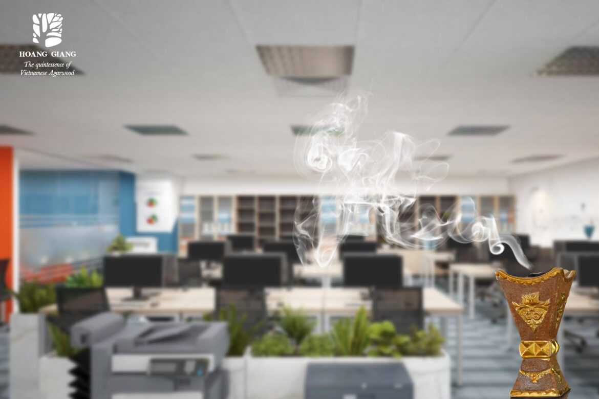 Space effective air purification and deodorizing solution from Oud (Agarwood)